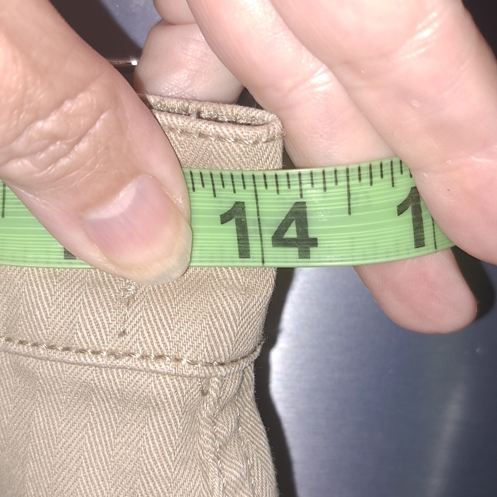 Ladies Madewell The Garment Dyed '90s Straight Cargo Pants Sand Dune Size 26 - Picture 8 of 10